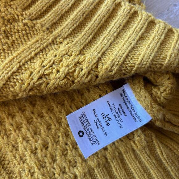 Time and Tru Lot Of 2 Women's Size L Yellow Beige Pullover Mixed Stitch Sweaters - Picture 13 of 13